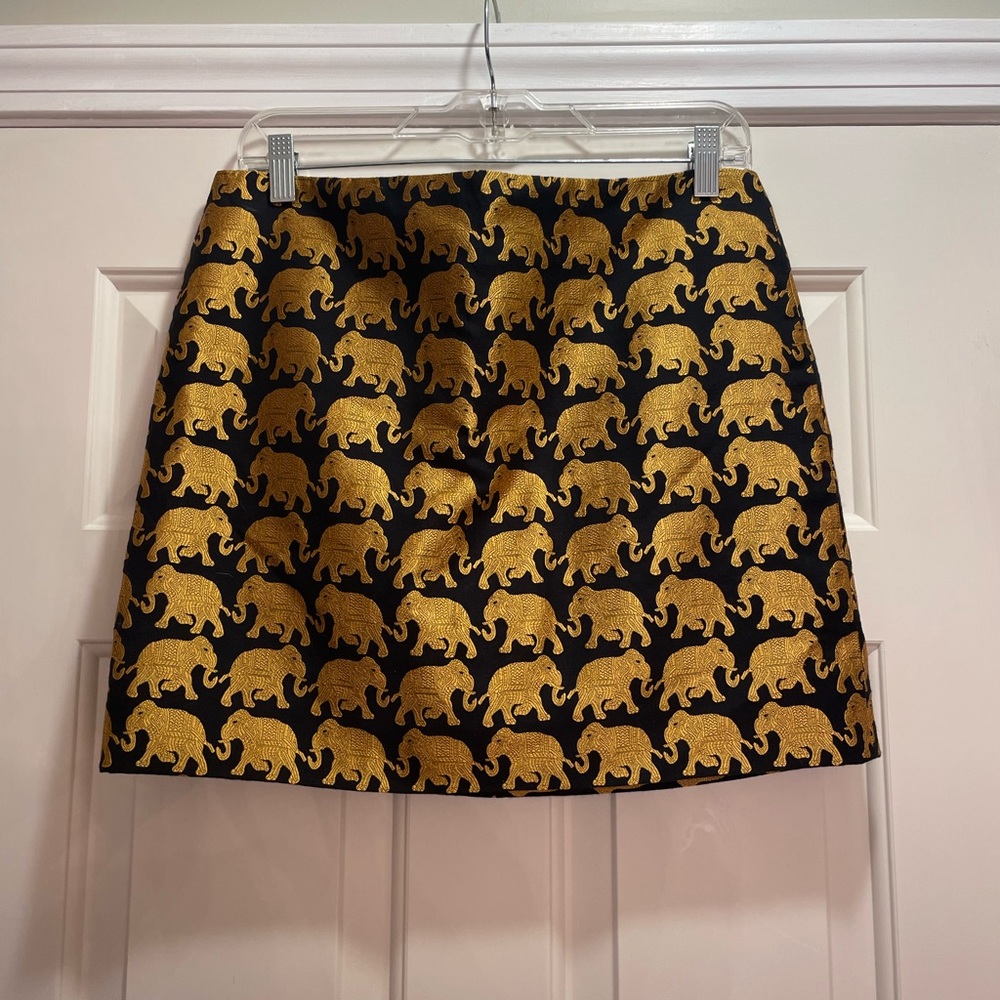 J Crew Elephant Mini Skirt Size 8
